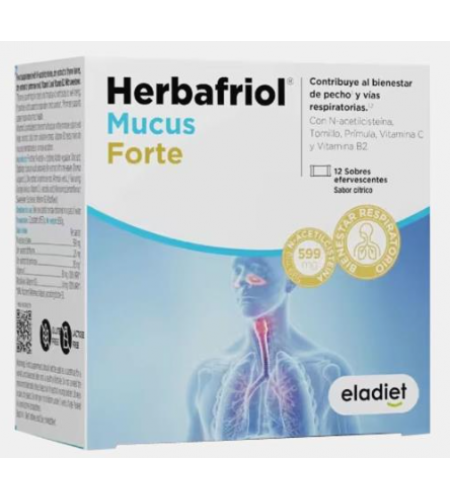 Herbafriol Mucus Forte - 12 Saquetas - Eladiet